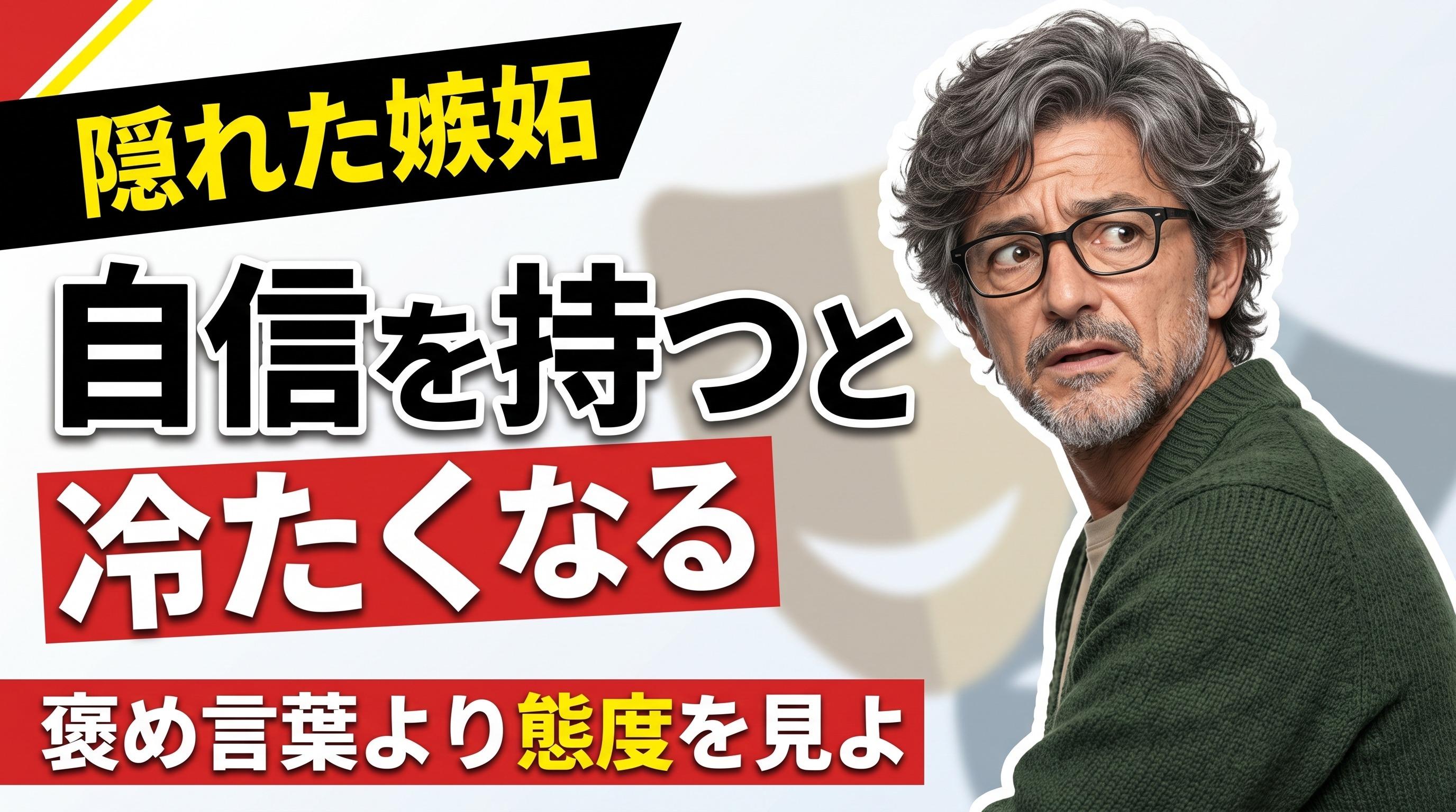 褒め言葉の裏に違和感を覚え、人間関係について考える人物